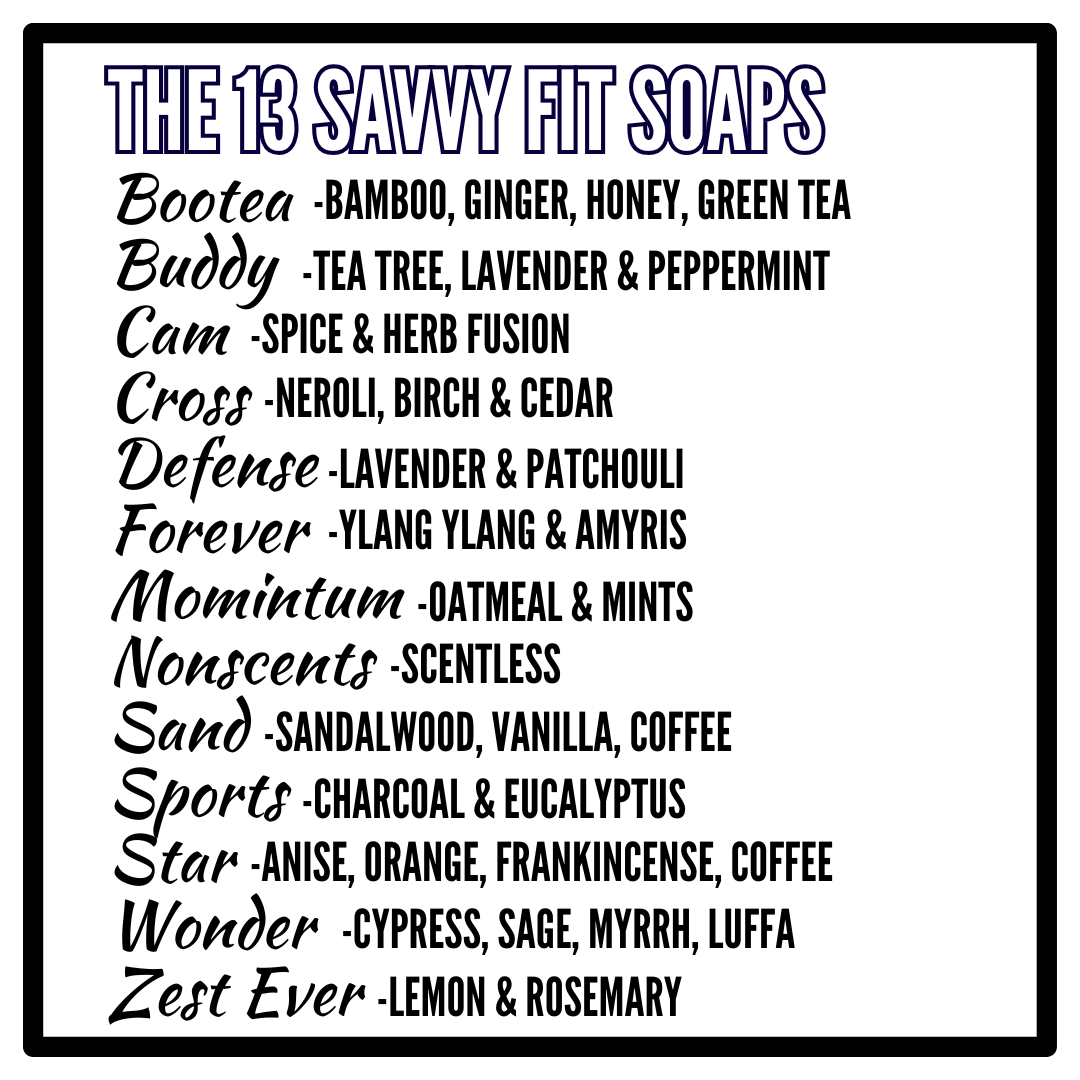 Savvy fit soap products list