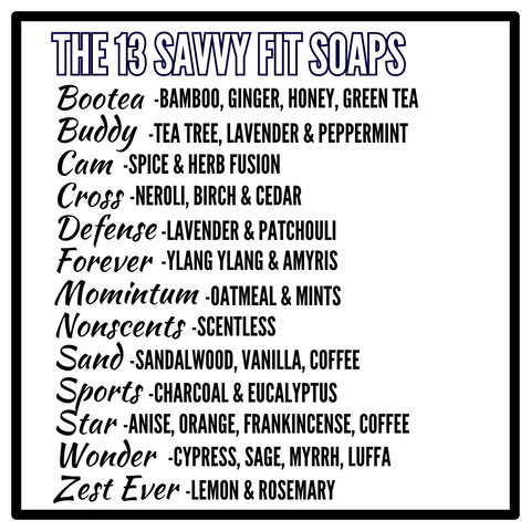 Savvy fit soap products list