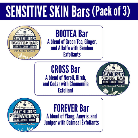 Baby & Sensitive Skin Bars - 3-Pack | Forever, Bootea & Cross