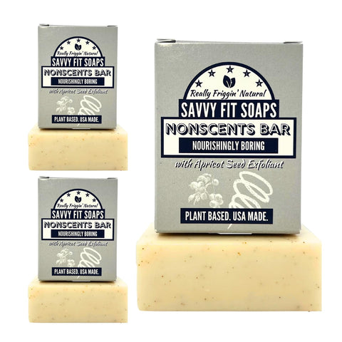 NONSCENTS Soap Bars - 3-Pack