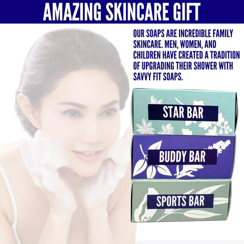 Athlete Soap Bars – 3-Pack | Buddy, Star & Sports