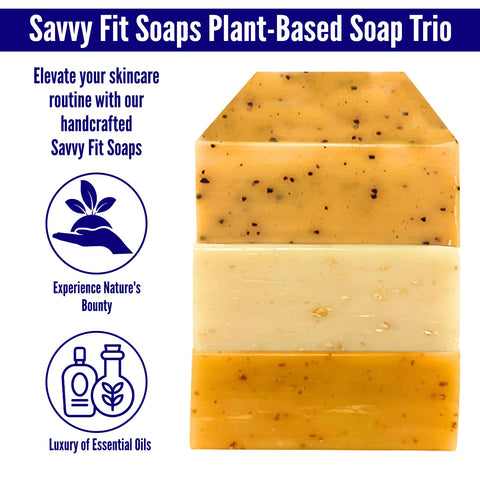 Top Exfoliators Soap Bars – 3-Pack | Star, Cam & Momintum