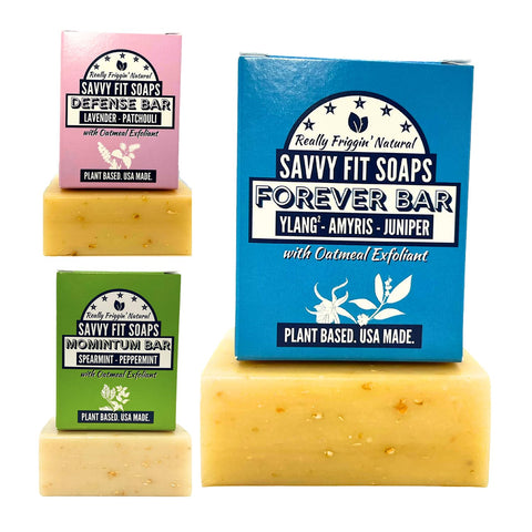 Top Oatmeal Soap Bars – 3-Pack | Momintum, Forever & Defence