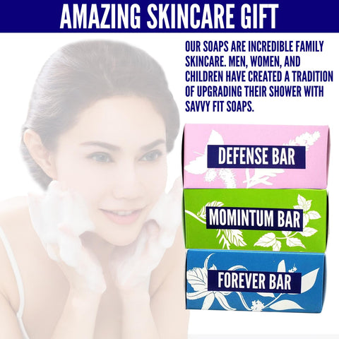 Top Oatmeal Soap Bars – 3-Pack | Momintum, Forever & Defence