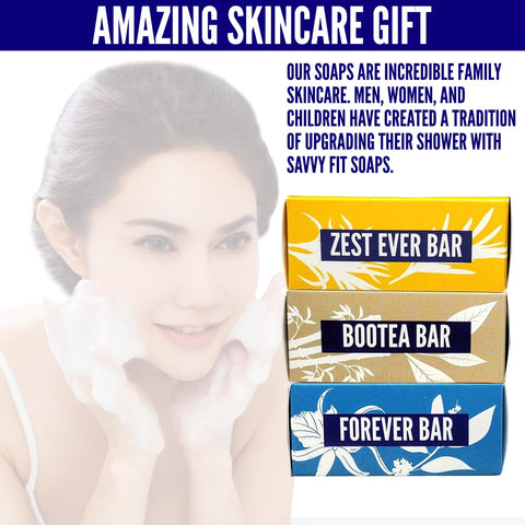 Aromatherapy Soap Bars – 3-Pack - Zest Ever, Bootea & Forever