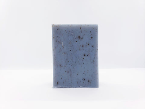 An open Savvy Fit Soaps Buddy Bar in Tea Tree Lavender, showcasing its plant-based, USA-made formula for a refreshing and natural skincare experience.